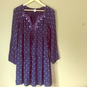 Long Sleeve Boho Dress Old Navy